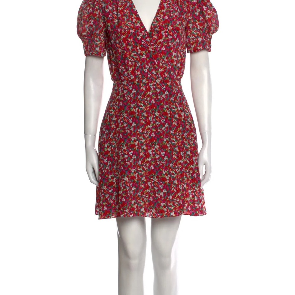 Floral Red Dress